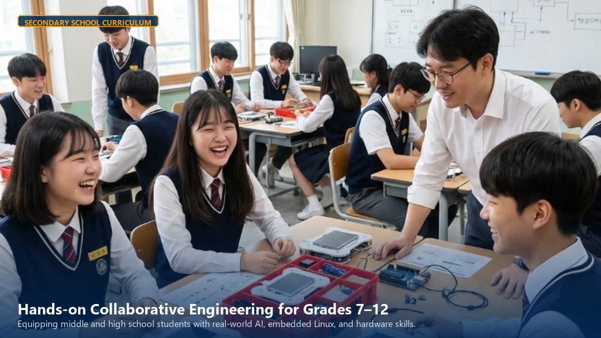 Secondary School Students in AI Lab