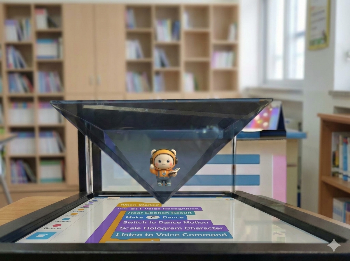 3D Hologram Dance Motion AI