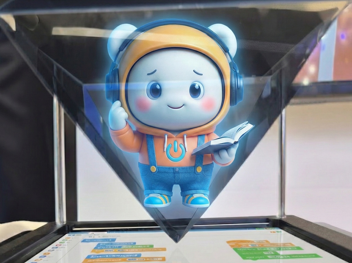 Voice-Controlled 3D Hologram